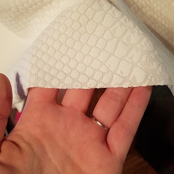 Zara white snakeskin texture stretch knit dress - Picture 3 of 5